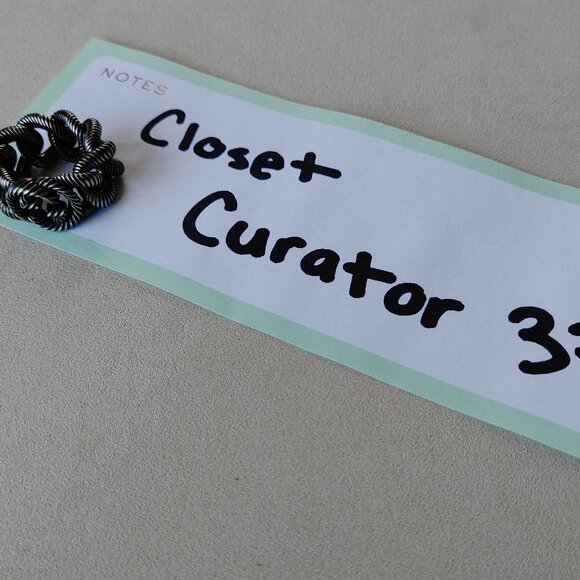 Gucci Interlocking G Chain Ring 925 Sterling Silver Size US 7.5 - Picture 2 of 9